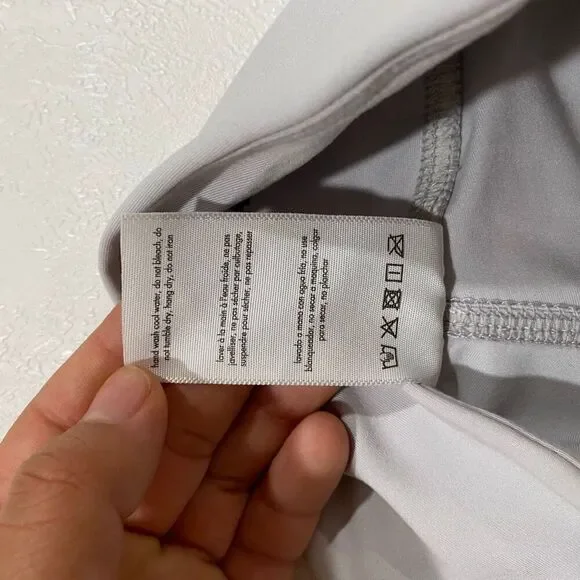 We Wore What Gray Lace Up High Waist Leggings XS Stretch Athleisure Pants - Picture 7 of 9